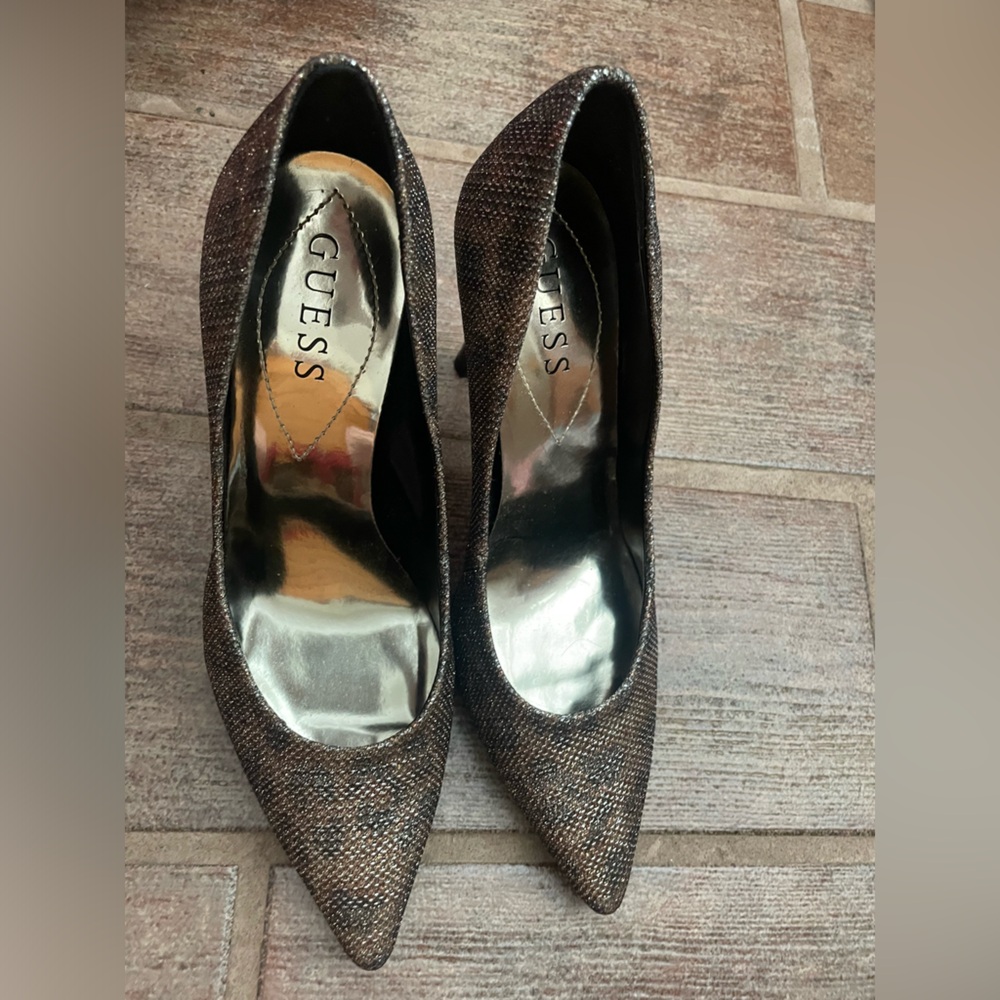 Metallic Guess Heels